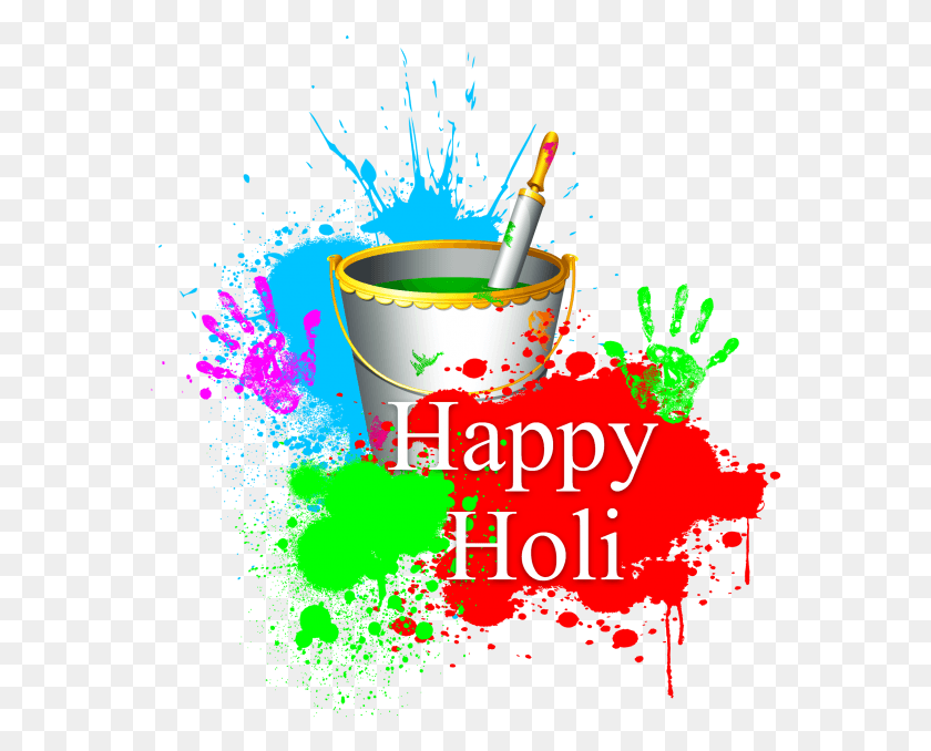 570x618 Transparent Mixing Bowl Clipart Happy Holi Images 2019 Gif, Bucket, Graphics HD PNG Download