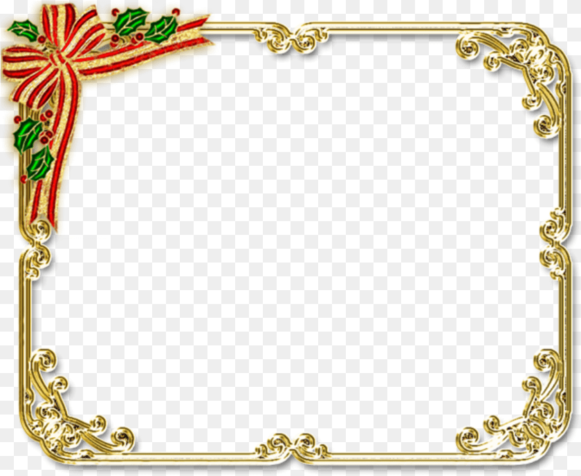 Transparent Moldura De Natal Sticker PNG
