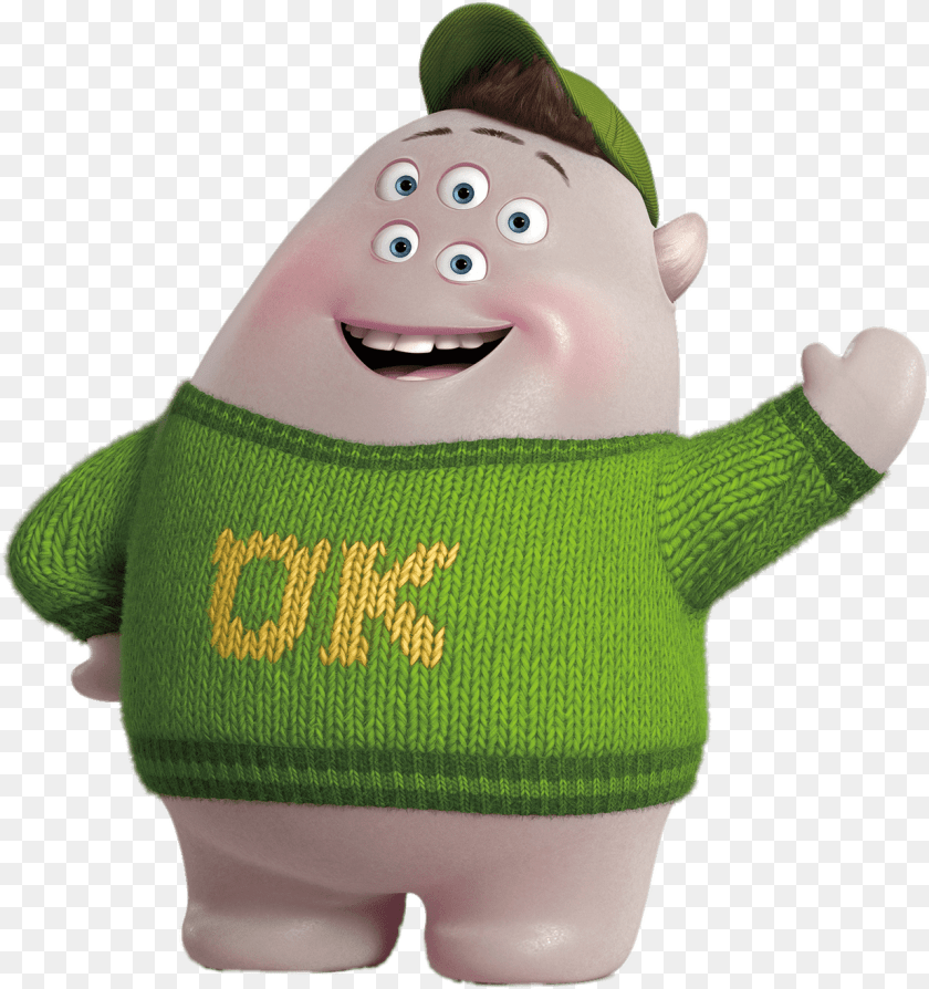 Monsters Inc Squishy Guy From Monsters University, Knitwear, Sweater, Clothing, Person Clipart PNG
