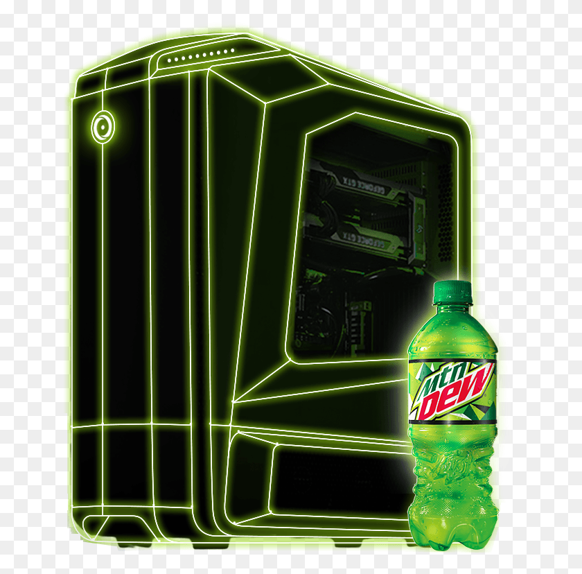 660x768 Transparent Mountain Dew Clipart Mountain Dew Gaming Pc, Light, Beverage, Drink HD PNG Download