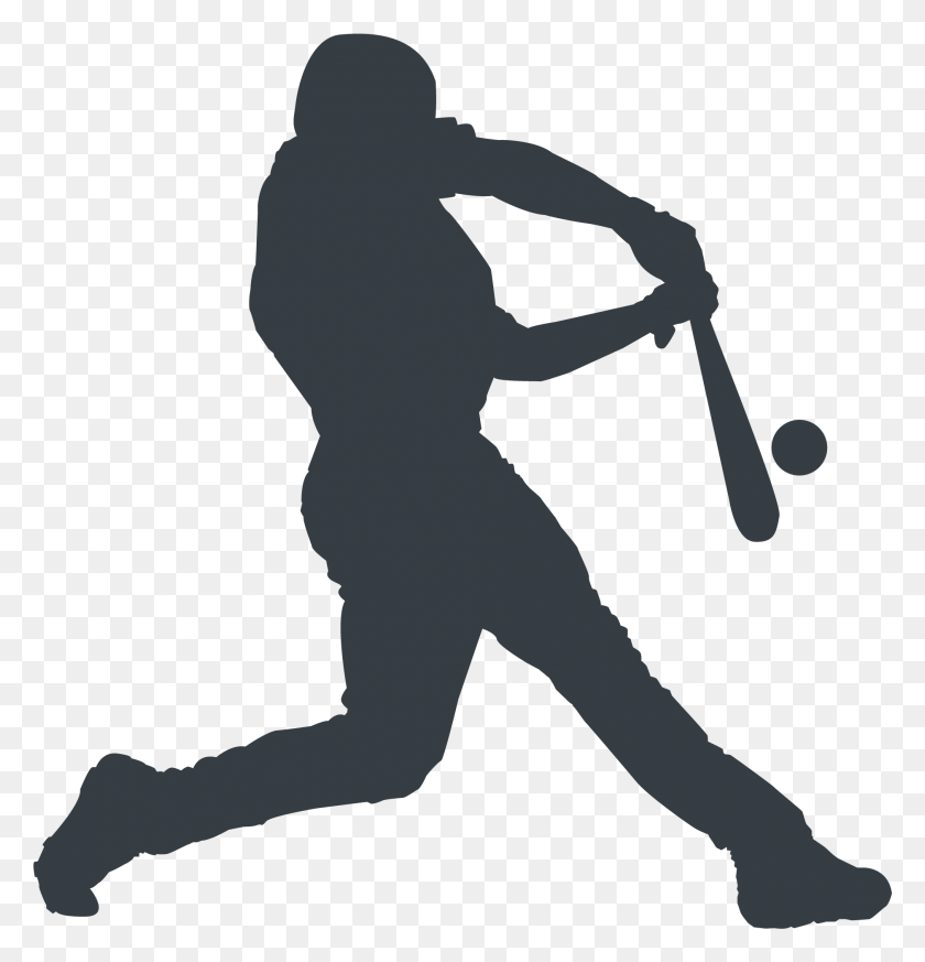 1879x1960 Transparent Musician Silhouette Baseball Player Hitting A Ball, Person, Human, People HD PNG Download