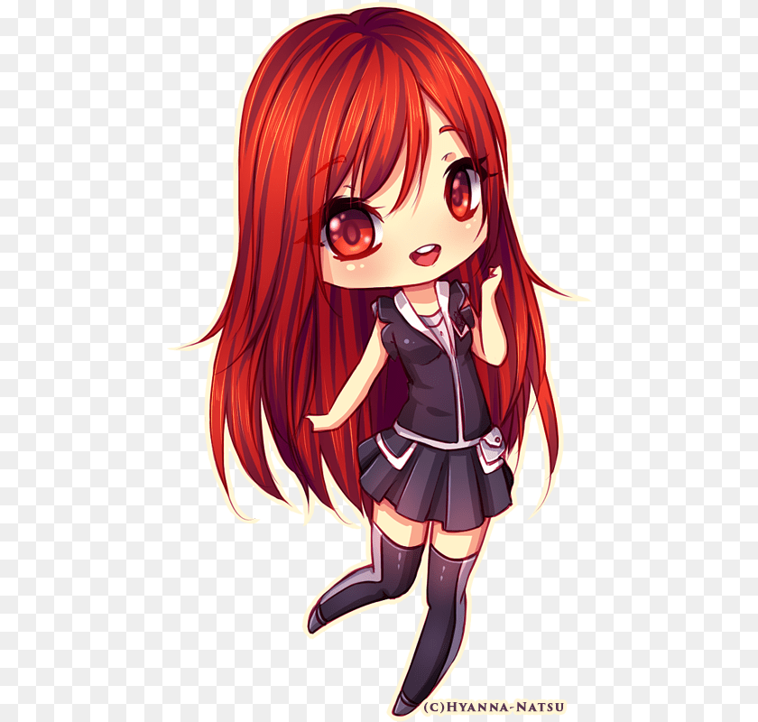 478x800 Natsu Chibi Chibi Girl Red Hair, Book, Comics, Publication, Adult Transparent PNG