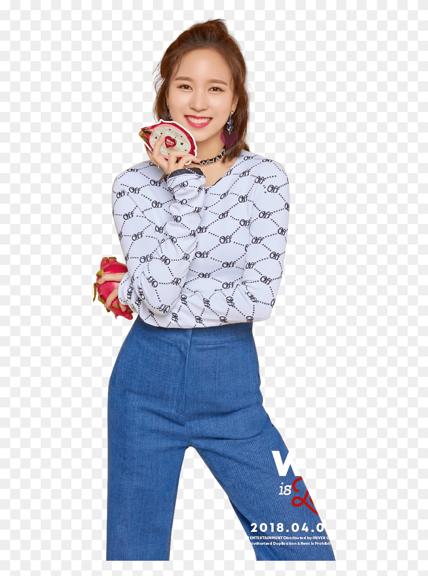 478x1071 Transparent Nayeon Mina What Is Love Teaser, Clothing, Apparel, Blouse HD PNG Download