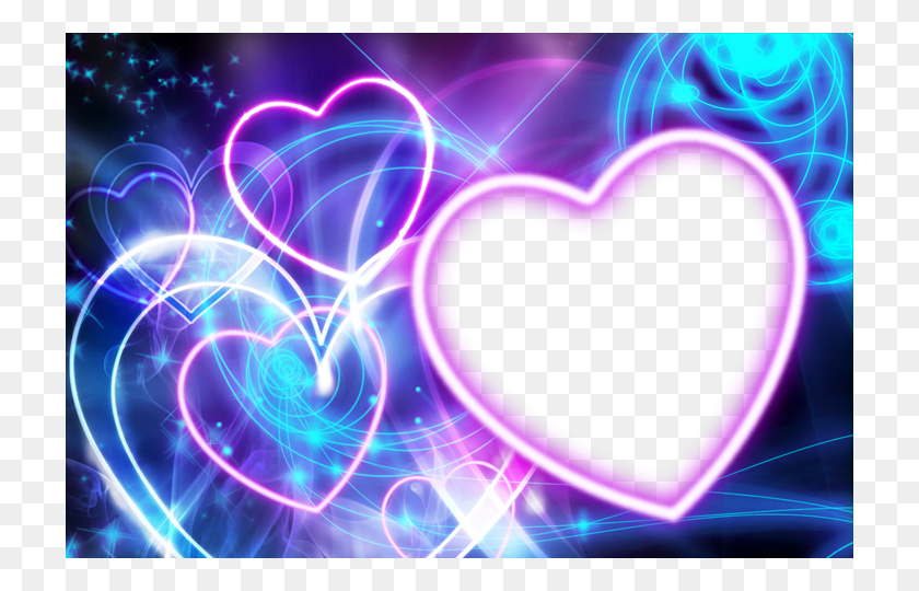 720x480 Transparent Neon Love Bright Hearts, Purple, Light, Graphics HD PNG Download