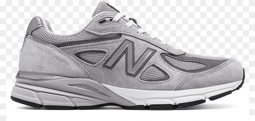 801x398 New Balance New Balance 990v4 Grey, Clothing, Footwear, Shoe, Sneaker Transparent PNG