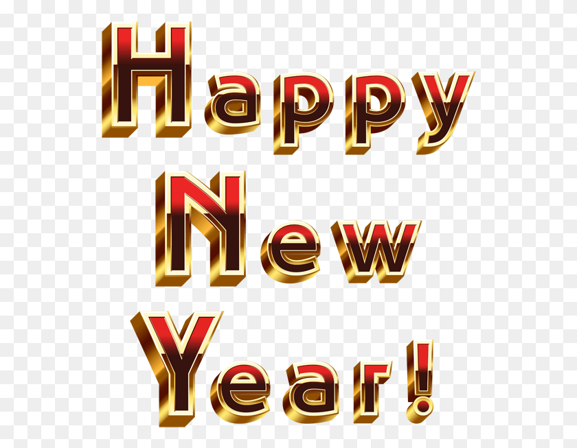 546x593 Transparent New Year Backgrounds Transparent Happy Graphic Design, Text, Alphabet, Word HD PNG Download