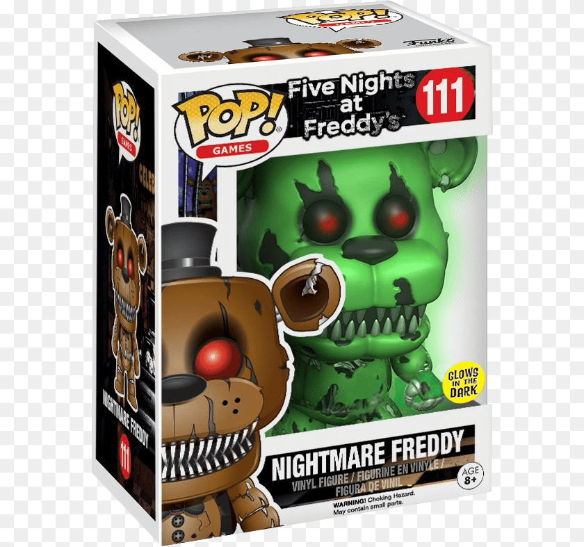 578x787 Transparent Nightmare Freddy Glow In The Dark Nightmare Freddy Pop PNG