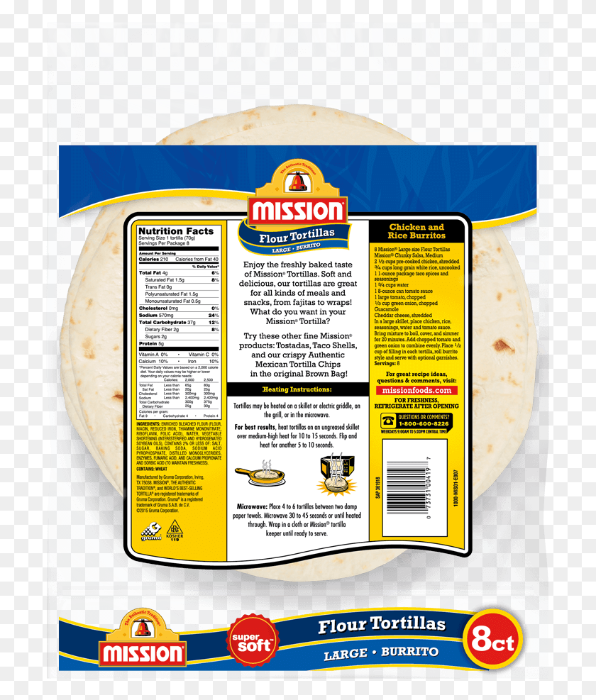 711x927 Transparent Nutrition Facts Mission Flour Tortillas, Food, Plant, Flyer HD PNG Download