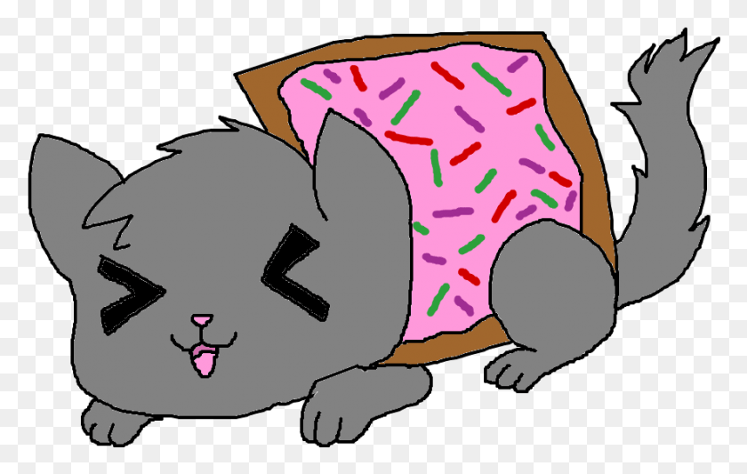 883x536 Transparent Nyan Cat 175585 Anime Nyan Cat, Clothing, Apparel, Animal HD PNG Download