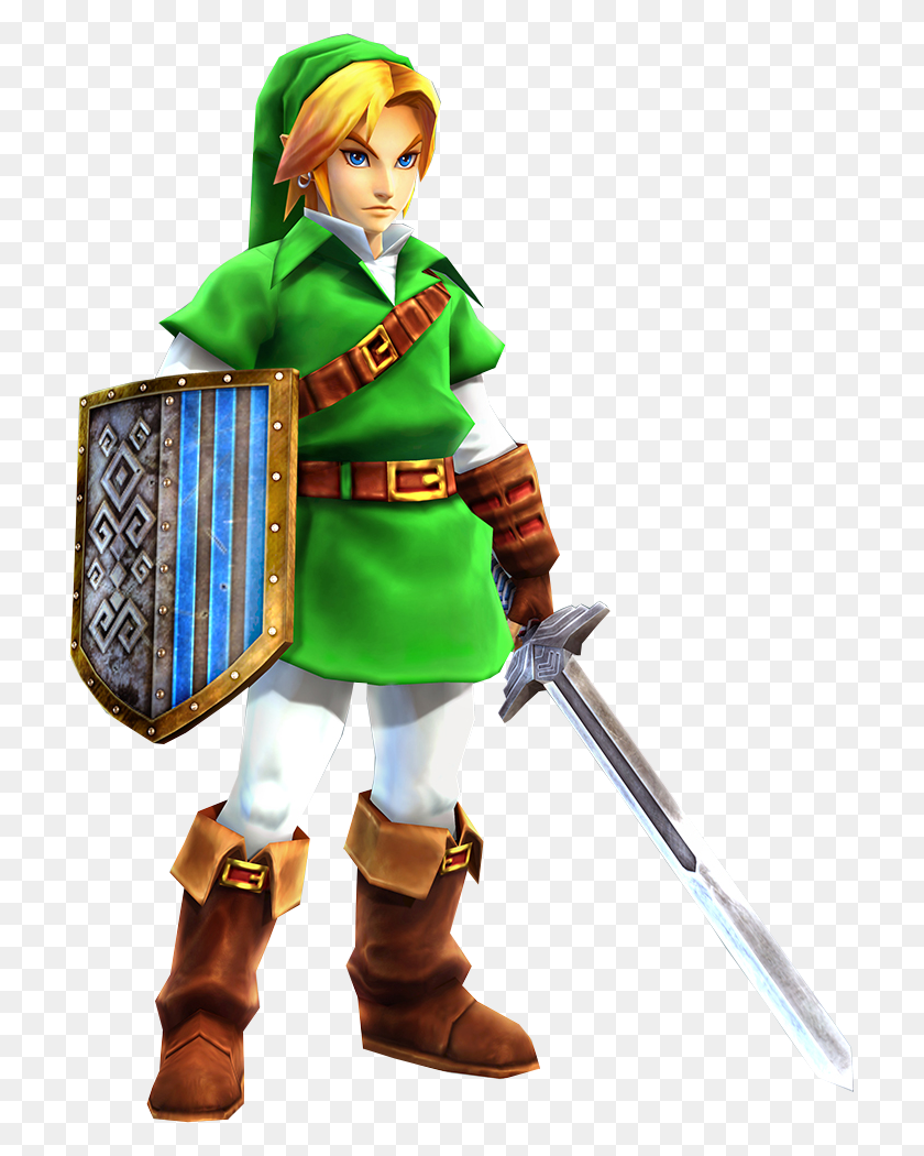 713x990 Transparent Ocarina Of Time Link Young And Adult Link, Legend Of Zelda, Person, Human HD PNG Download