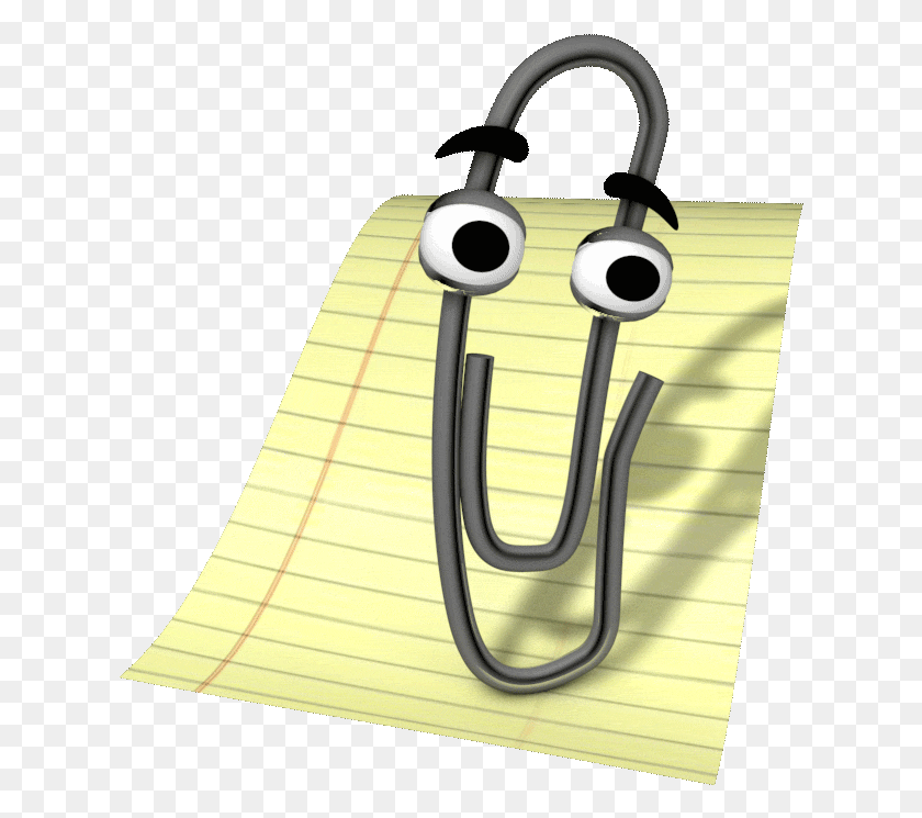 624x685 Transparent Paperclip Gif Clippy The Paperclip Gif, Headphones, Electronics, Headset HD PNG Download