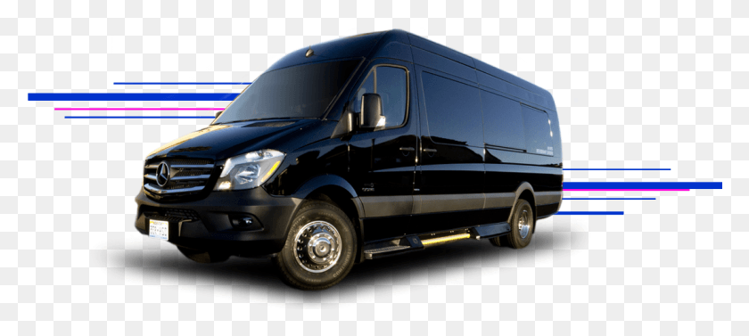 1108x451 Transparent Party Bus Sprinter Limo Las Vegas, Van, Vehicle, Transportation HD PNG Download