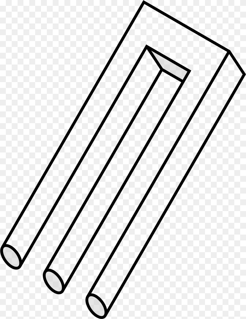 Penrose Triangle Impossible Trident, Lighting Transparent PNG