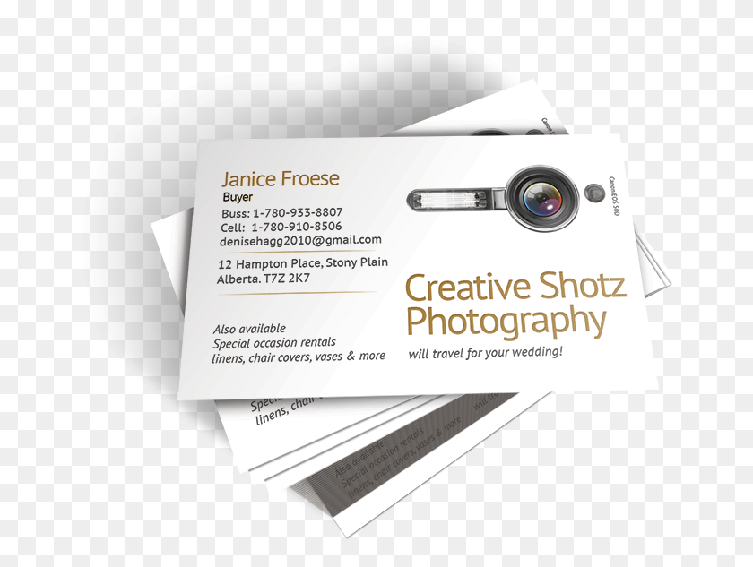 673x573 Transparent Photography Business Cards Camera Lens, Paper, Text, Poster HD PNG Download
