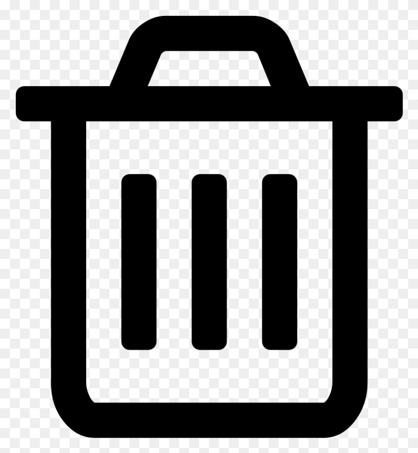 807x880 Transparent Pile Of Trash Clipart Delete Svg Icon, Gray, World Of Warcraft HD PNG Download