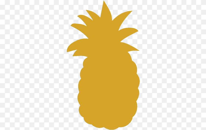 301x531 Transparent Pineapple Clipart Pineapple, Food, Fruit, Plant, Produce Sticker PNG