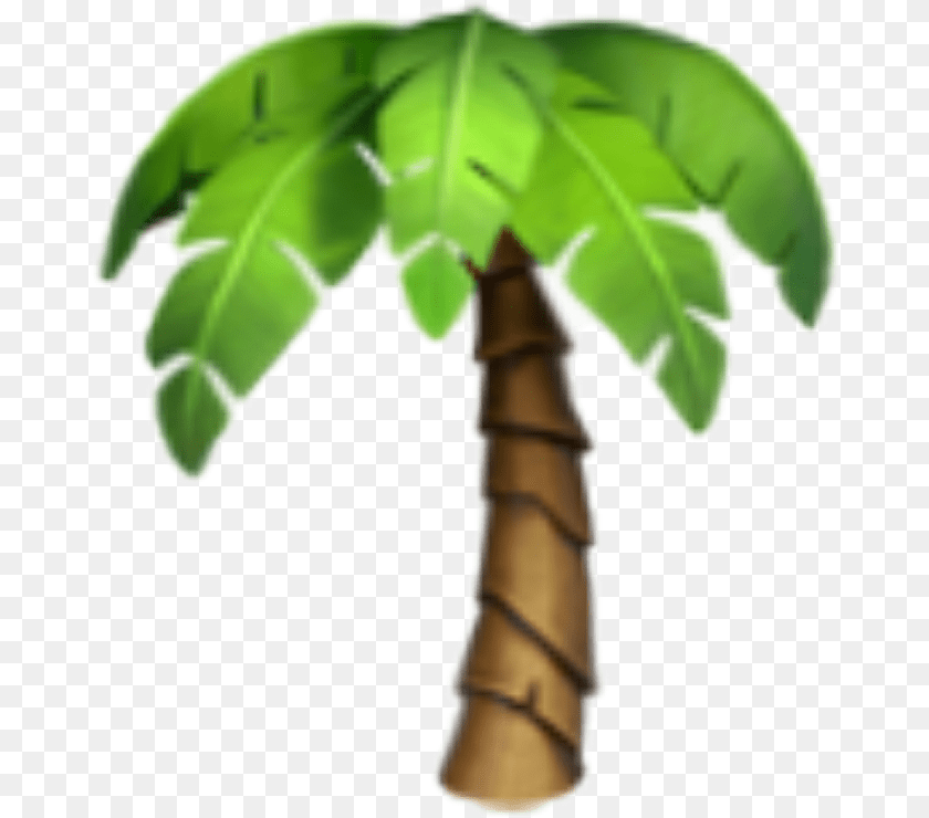 677x740 Transparent Plant Emoji Iphone Palm Tree Emoji, Leaf, Palm Tree, Food, Produce Clipart PNG