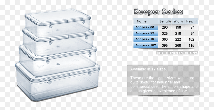728x371 Transparent Plastic Box Right Plastic Boxes, Furniture, Wedding Cake, Cake HD PNG Download