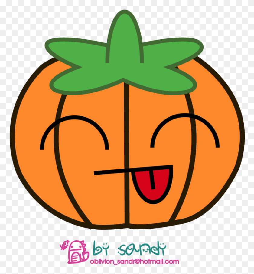 819x887 Transparent Pumpkins Kawaii Pumpkin Kawaii, Pattern, Ornament, Plant HD PNG Download