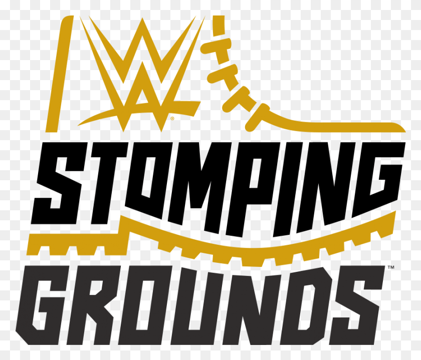865x731 Transparent Randy Savage Wwe Stomping Grounds Logo, Text, Alphabet, Outdoors HD PNG Download