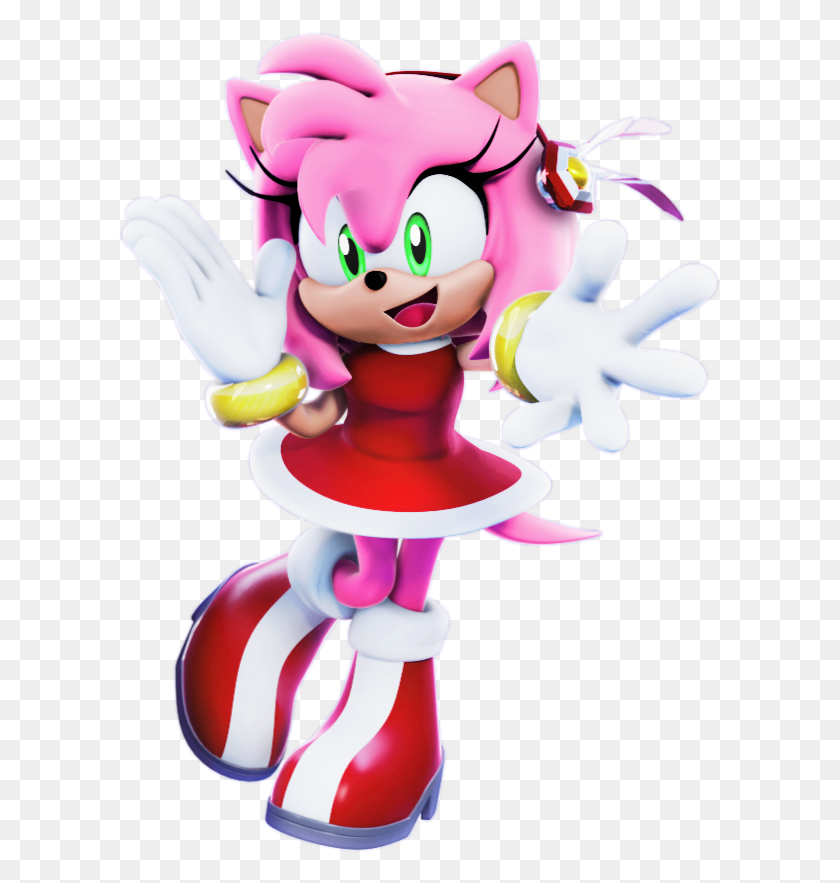 603x823 Transparent Render Of Amy Rose Cartoon, Toy, Graphics HD PNG Download
