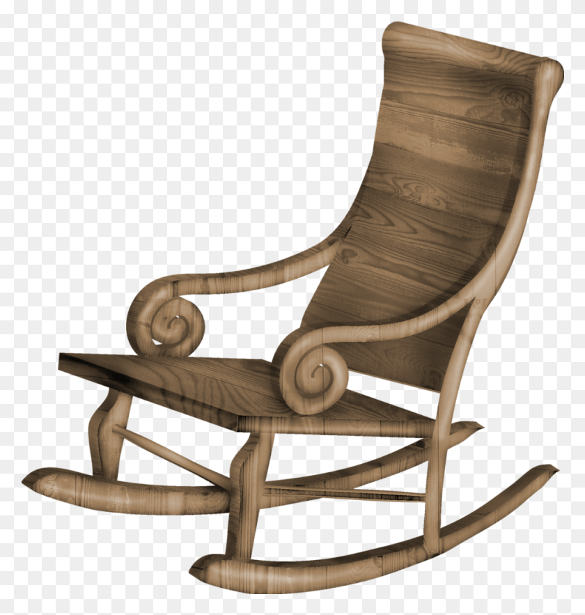 971x1025 Transparent Rocking Chair Clipart Rocking Chair Transparent Background, Furniture, Rocking Chair HD PNG Download