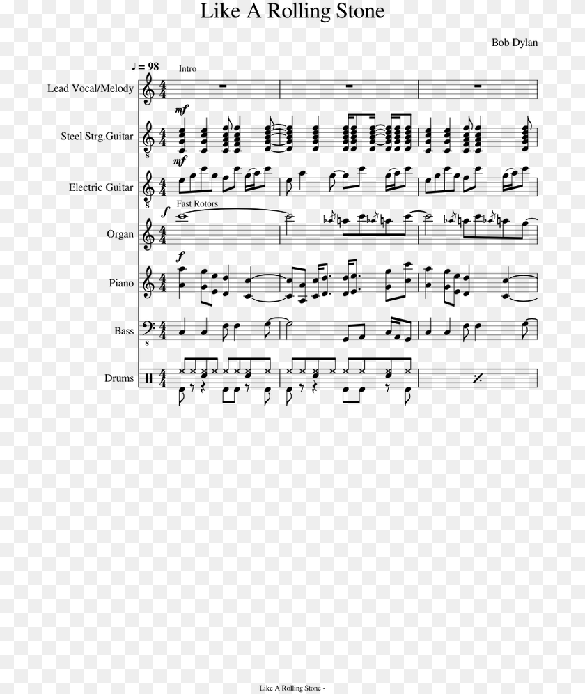 709x996 Transparent Rolling Stone Sheet Music, Gray Clipart PNG