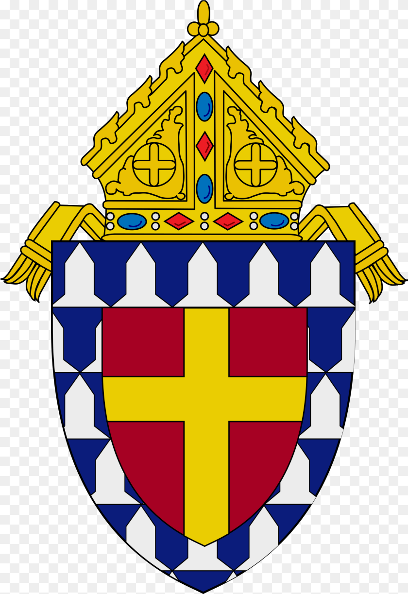 1999x2910 Roman Diocese Of Lafayette Logo, Armor, Dynamite, Weapon, Shield Transparent PNG