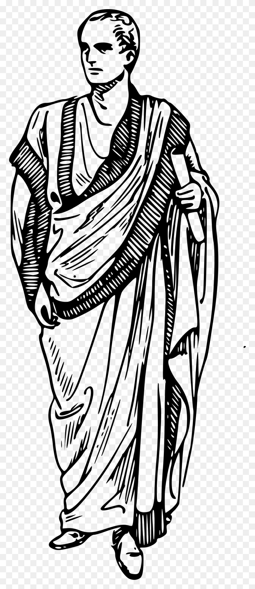 998x2400 Transparent Rome Drawing Statue Roman Toga Drawing, Gray, World Of Warcraft HD PNG Download