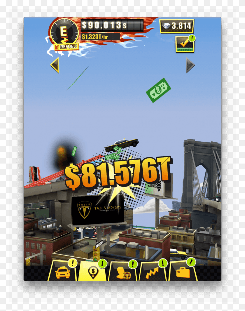 848x1093 Transparent Sega Crazy Taxi Gazillion, Advertisement, Poster, Minecraft HD PNG Download