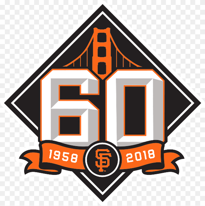 841x842 Transparent Sf Giants Logo San Francisco Giants Opening Day 2018, Symbol, Badge, Dynamite, Weapon Clipart PNG