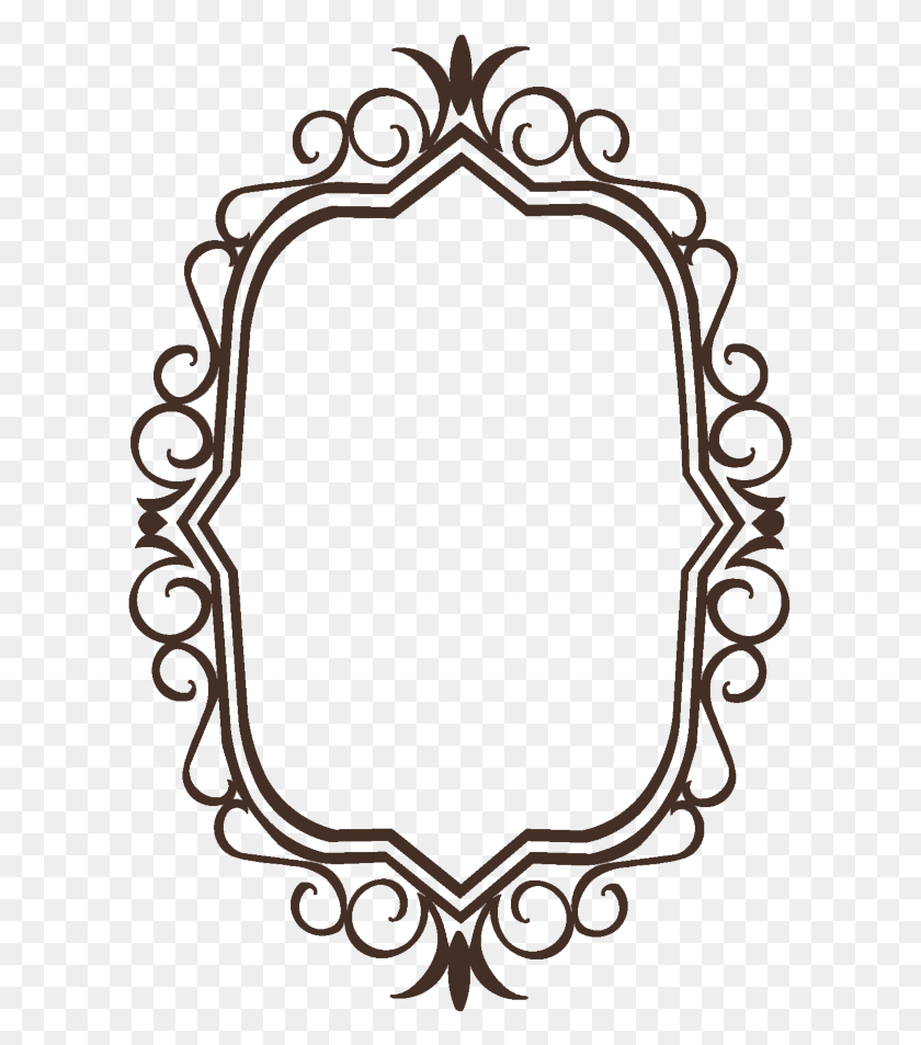 607x893 Transparent Shapes Clipart Vintage Frames With Transparent Background, Oval, Mirror HD PNG Download