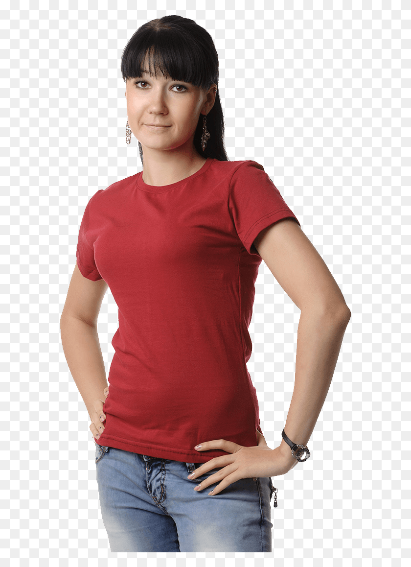 596x1098 Transparent Shirt For Women Girl, Sleeve, Clothing, Apparel HD PNG Download