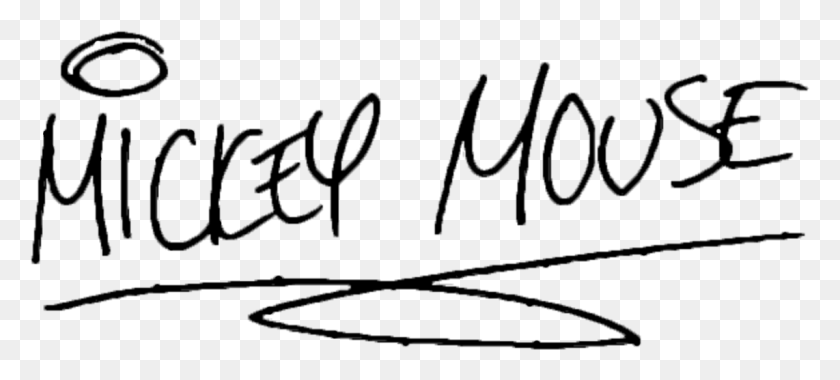 1142x469 Прозрачные Подписи Каллиграфия Микки Мауса, Серый, Мир Варкрафта Png Скачать