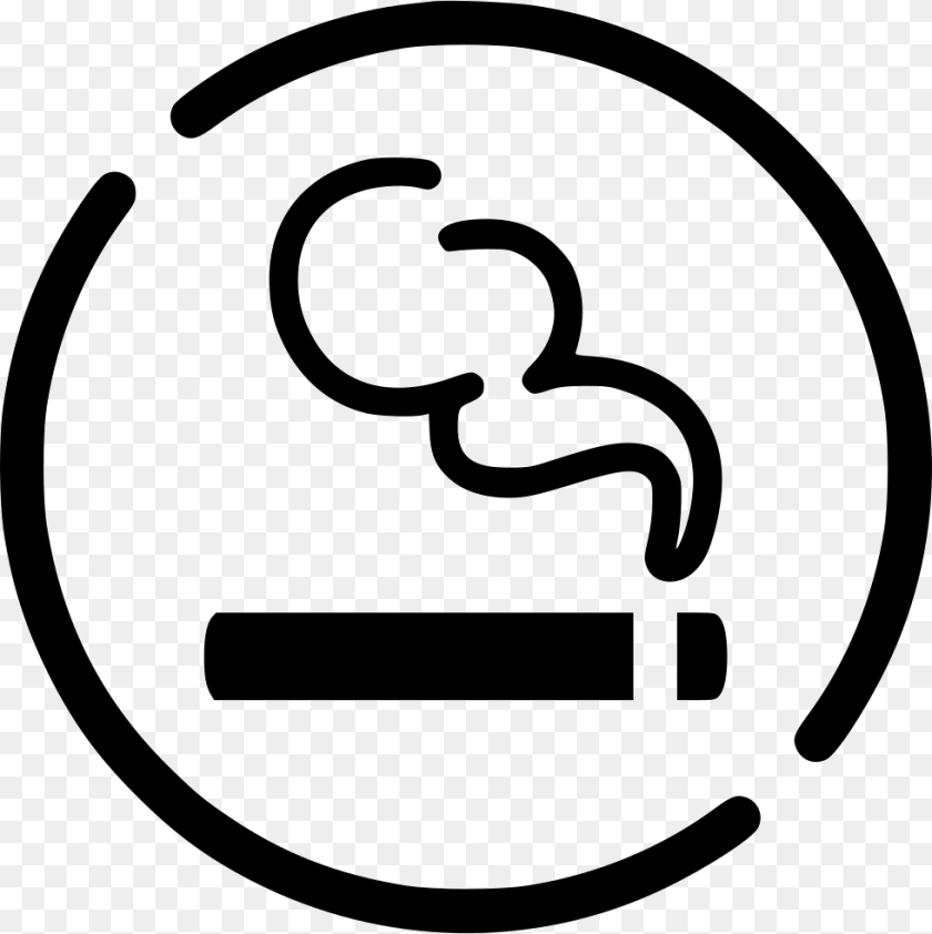 980x982 Smoke Icon Smoking Area Icon, Stencil, Symbol, Sign, Ammunition Clipart PNG