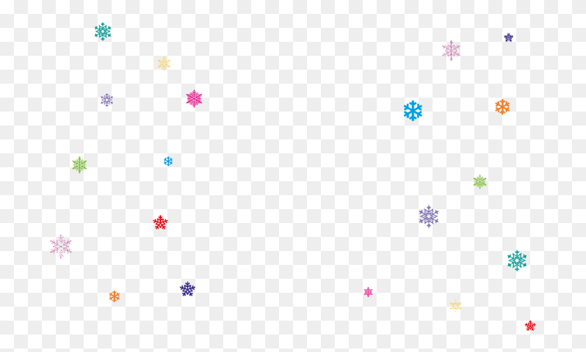 698x445 Transparent Snowflake Background Pattern, Paper, Confetti, Pac Man HD PNG Download