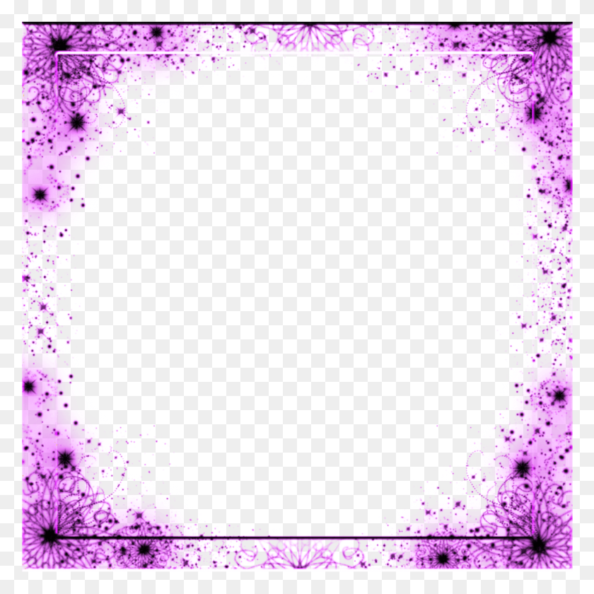 1895x1897 Прозрачные Блестящие Границы Фиолетовые Границы И Рамки, Графика, Узор Hd Png Скачать
