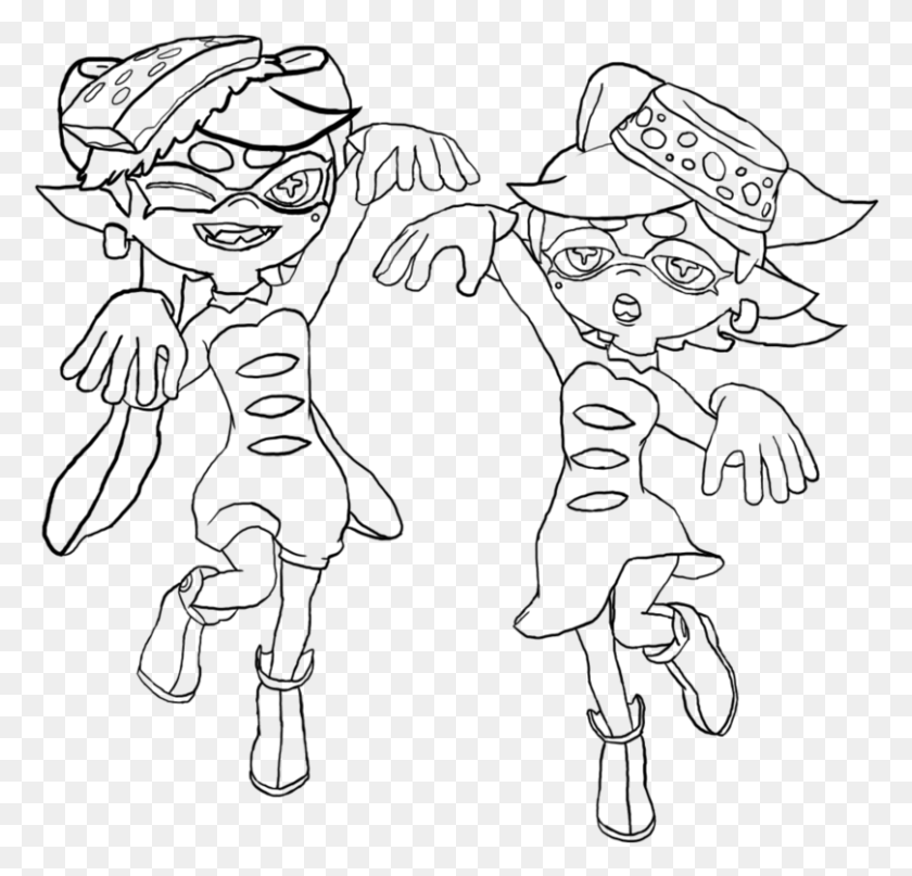 809x775 Transparent Splatoon 2 Splatoon Marie Coloring Page, Gray, World Of Warcraft HD PNG Download