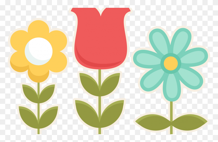 1368x855 Transparent Spring Clipart Flowers Image Cute, Graphics, Pattern HD PNG Download