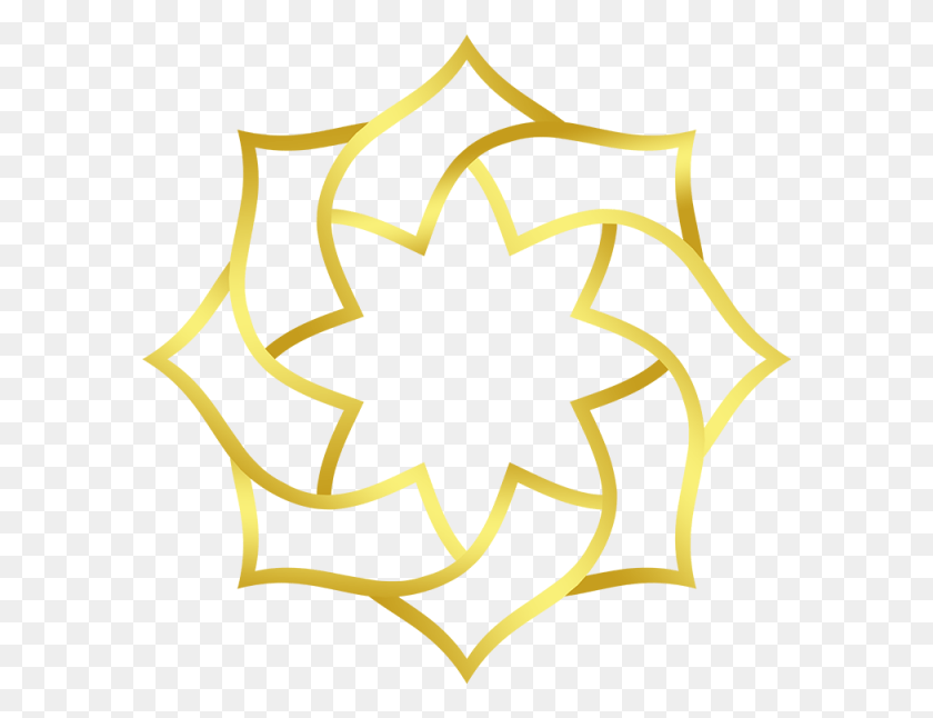 585x586 Transparent Star Vector Islamic Star, Symbol, Star Symbol, Emblem HD PNG Download