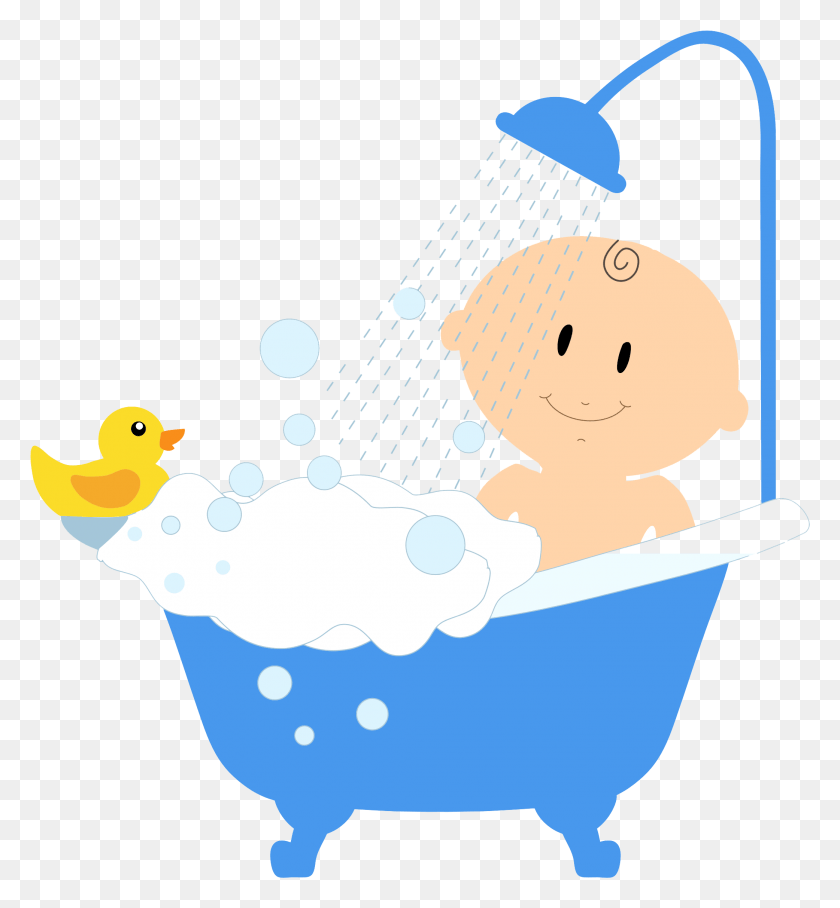 2083x2267 Transparent Stock Baby Transparent Image Arts Clipart Baby Taking A Bath, Tub, Bird, Animal HD PNG Download