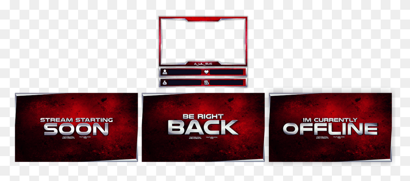 1189x475 Transparent Stream Starting Soon Carmine, Monitor, Screen, Electronics HD PNG Download