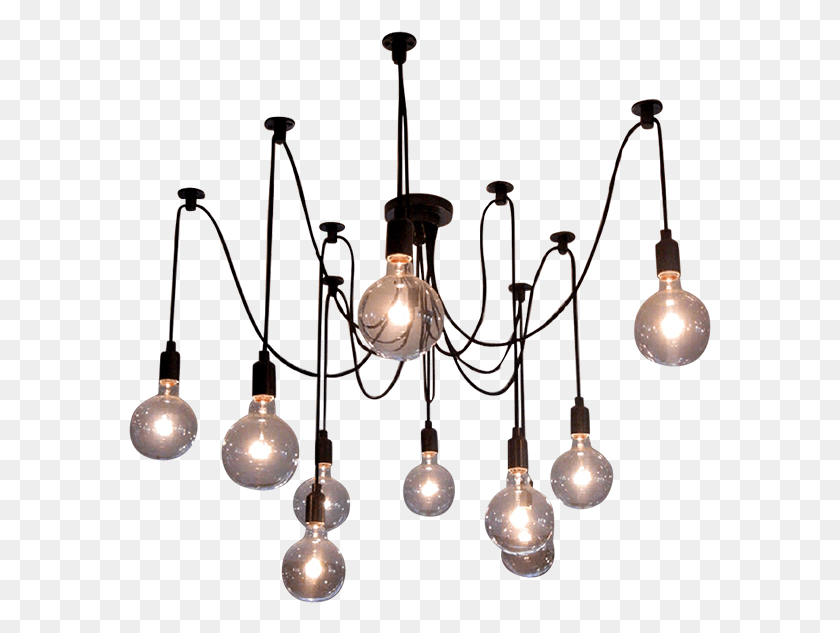 583x573 Transparent Street Lights Hanging Chandelier On Hook, Lamp, Light Fixture, Ceiling Light HD PNG Download
