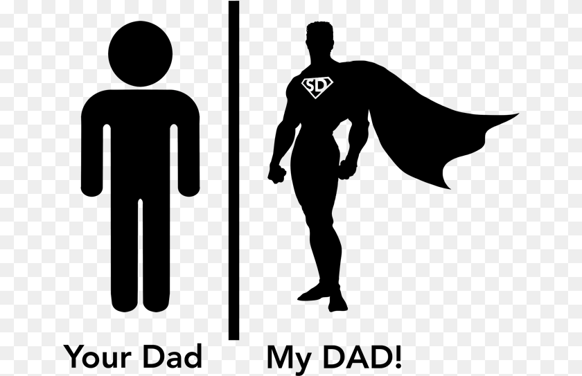 660x543 Superhero Silhouette Your Dad Vs My Dad By Shruti Arjun Anand, Person Transparent PNG