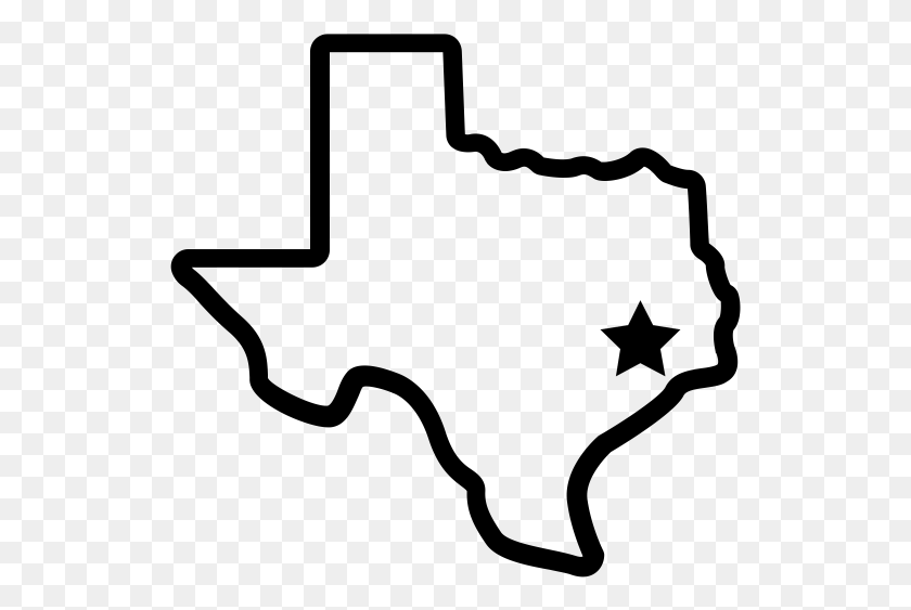 527x503 Прозрачный Логотип Штата Техас Прозрачный Небольшой Контур Штата Техас, Серый Цвет, Мир Варкрафта Png Скачать