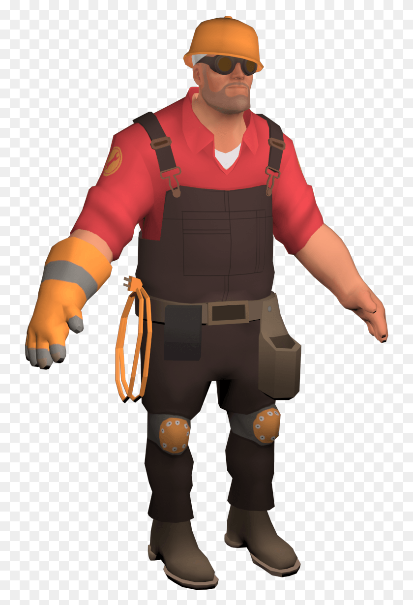741x1170 Transparent Tf2 Engie Engineer Is Engi Here, Person, Human, Sunglasses HD PNG Download