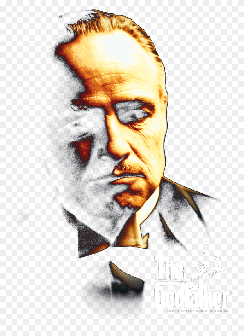 763x1097 Transparent The Godfather Logo Godfather Poster, Head, Face, Person HD PNG Download