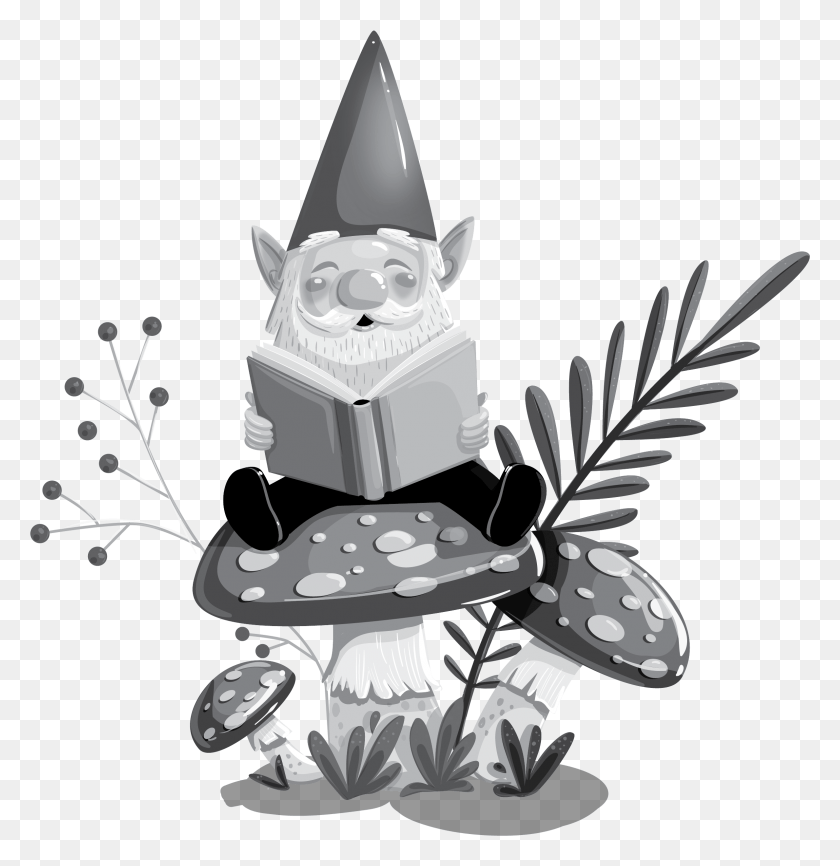 2380x2461 Descargar Png Dibujo Toadstool Enchanted Forest Animales De Dibujos Animados, Planta, Árbol, Hoja Hd Png