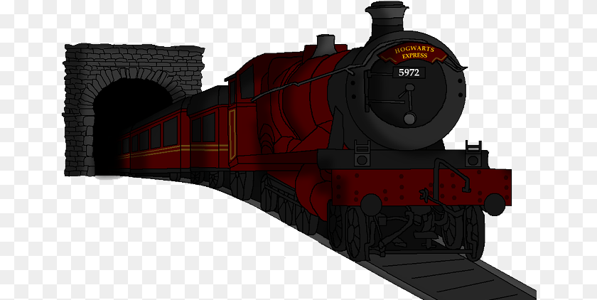 Transparent Train Hogwarts Harry Potter Train, Locomotive, Vehicle, Transportation, Railway Sticker PNG