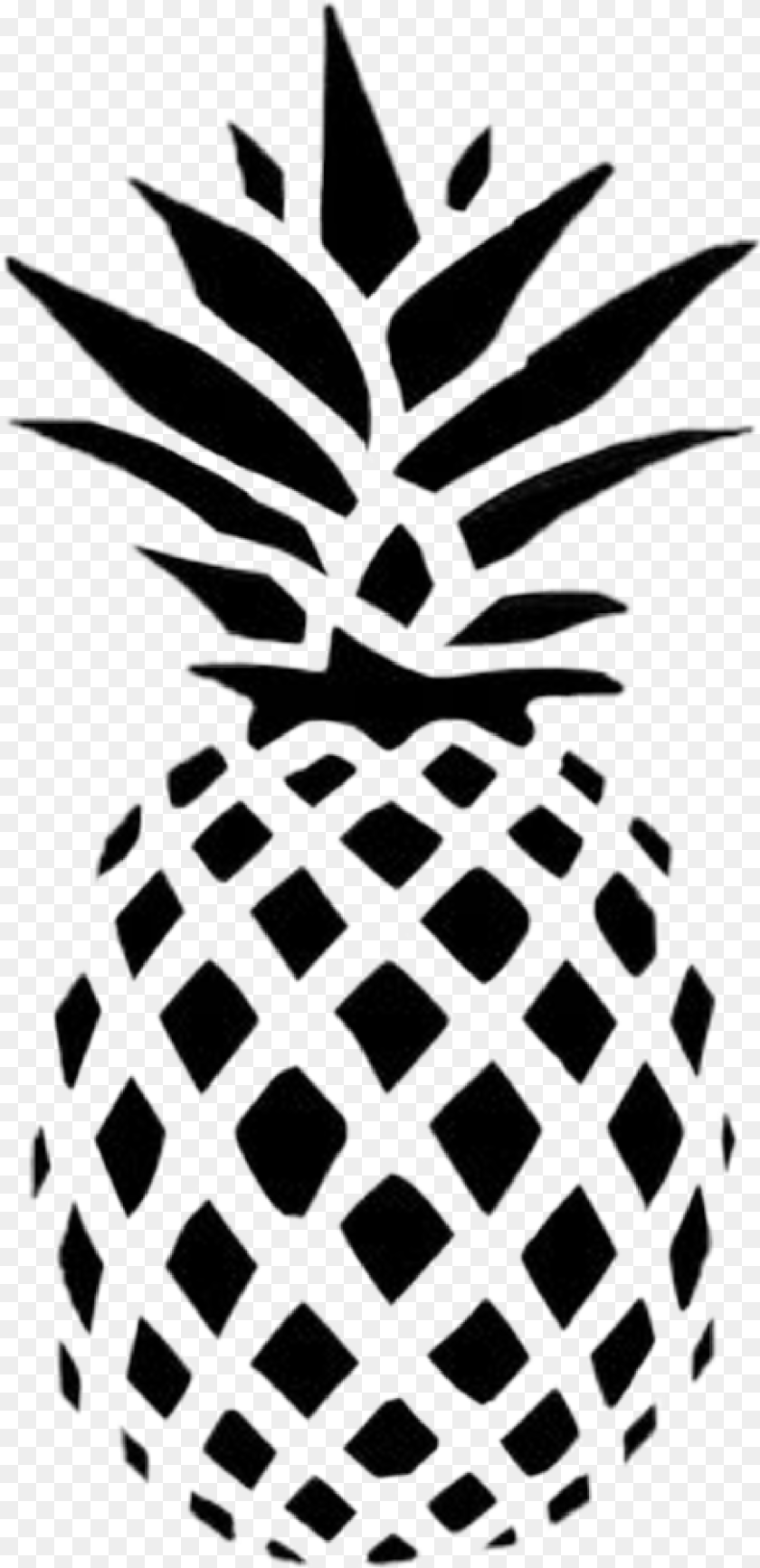 Transparent Tumblr Pineapple Pineapple Decal, Food, Fruit, Plant, Produce Clipart PNG